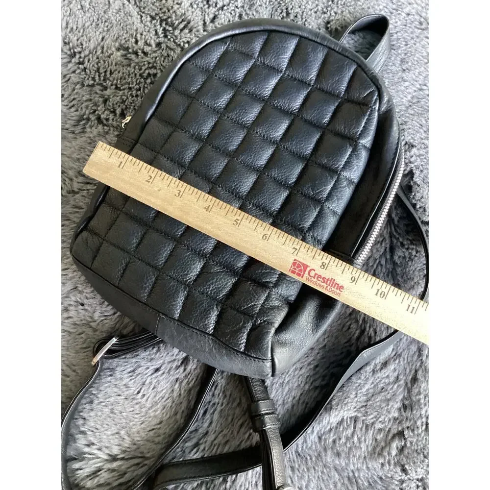 Still Nordic Flo‎ City Backpack 65654 Leather Quilted Mini Bag Travel Black